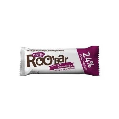 Baton proteic cirese ciocolata eco-bio 40g, Roobar