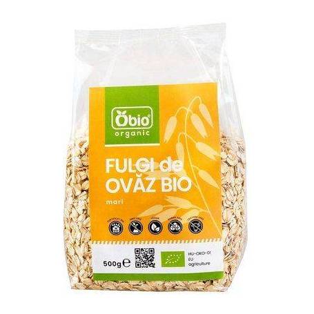 Fulgi de ovaz mari bio 500g - Obio