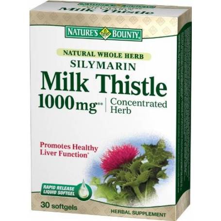 Silymarin Milk Thistle 1000mg 30cps - Nature's Bounty