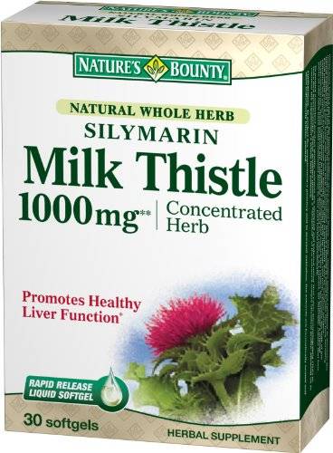 Silymarin milk thistle 1000mg 30cps - nature's bounty