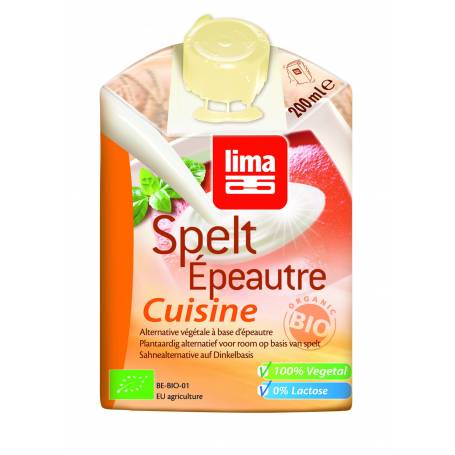 Crema (smantana) din spelta bio 200ml - Lima