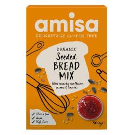 Mix pentru paine fara gluten cu seminte eco-bio 500g - Amisa