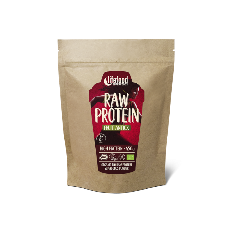 Pudra proteica Fruit Antiox Superfood raw eco-bio 450g - Lifefood