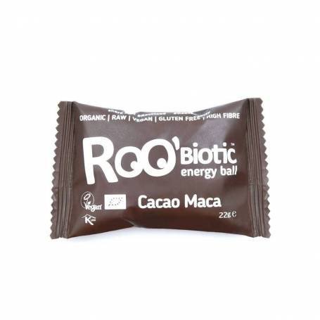 ROObiotic energy ball cacao si maca eco-bio 22g - Roo Bar