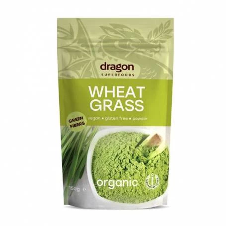 Iarba de grau pulbere bio 150g  - Dragon Superfoods