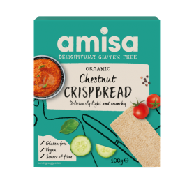 Amisa organic chestnut crispbread, 100g - Noi
