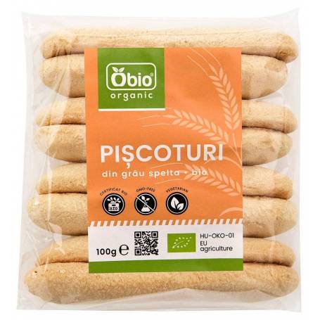 Piscoturi din grau spelta eco-bio 100g - Obio