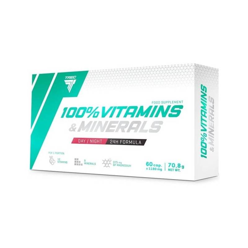 Vitamine si Minerale 100%, 60 capsule, Trec
