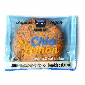 Cookie cu chia si lamaie fara gluten eco-bio 50g - Kookie Cat