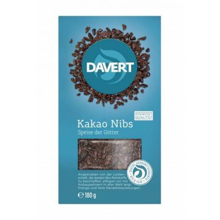 Miez din boabe de cacao, eco-bio, 180g - DAVERT