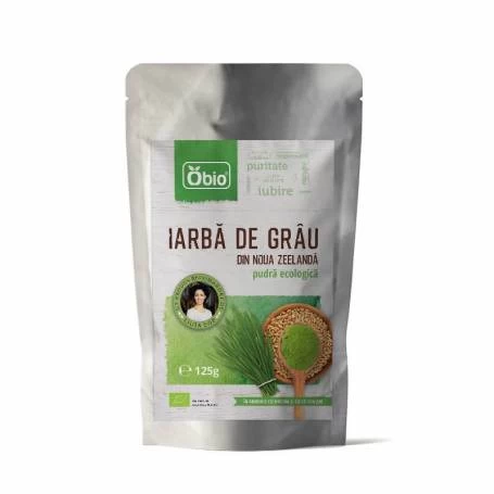Iarba de grau pulbere 125g bio Noua Zeelanda - OBIO