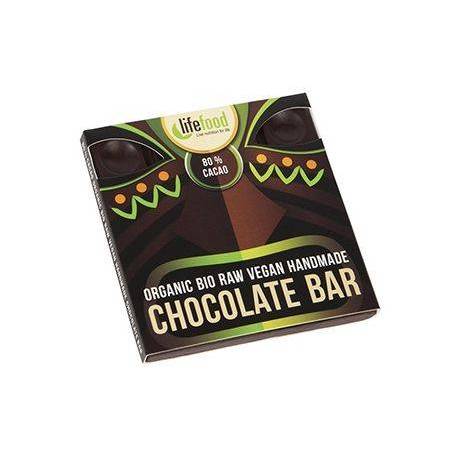 Ciocolata cu 80% cacao raw eco-bio 70g - Lifefood