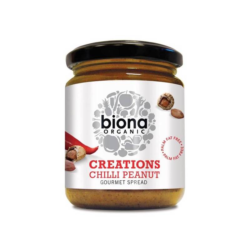 Unt de arahide cu chilli eco-bio 250g Biona