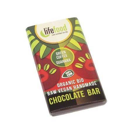 Ciocolata MINI cu guarana si cafea verde raw eco-bio 15g - Lifefood