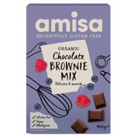 Mix pentru prajitura brownie fara gluten eco-bio 400g - Amisa