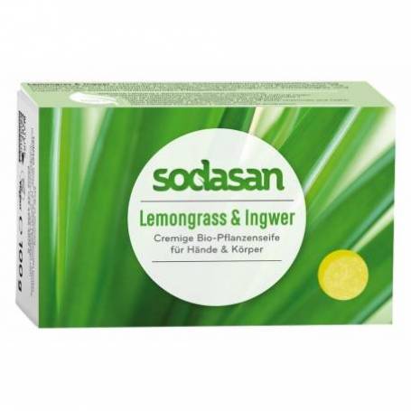 Sapun crema ecologic cu lemongrass 100gr - SODASAN