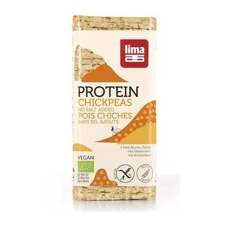 Rondele proteice din naut expandat fara sare, fara gluten eco-bio 100g, Lima