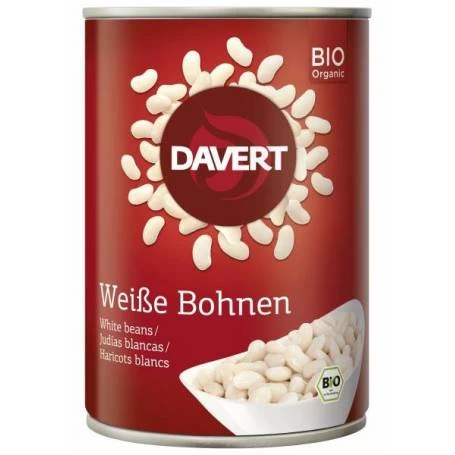 Fasole alba conserva, eco-bio 400g - DAVERT