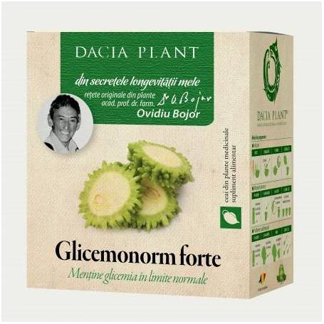 Ceai Glicemonorm Forte 50g - Dacia Plant