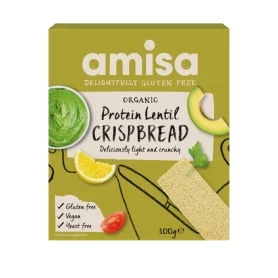 Crispbread (painici) cu linte fara gluten eco-bio 100g Amisa