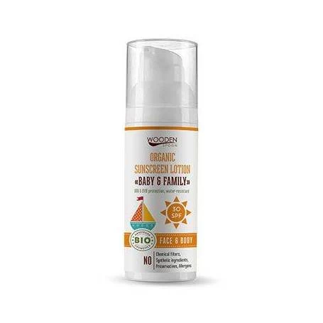 Lotiune protectie solara SPF 30 eco-bio 50ml - Wooden Spoon