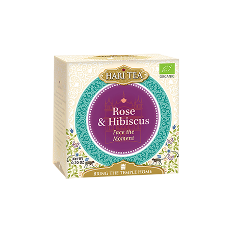 Ceai premium - Face the Moment - trandafiri si hibiscus eco-bio 10dz - Hari Tea