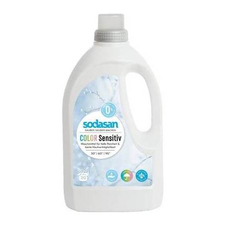 Detergent bio lichid rufe albe si color sensitiv hipoalergen 1,5l SODASAN