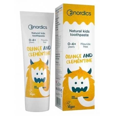 Pasta de dinti naturala pentru copii Portocale si Clementine 50ml, Nordics Oral Care