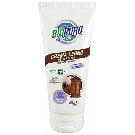 Crema hipoalergena pentru curatarea si intretinerea lemnului eco-bio 200ml - Biopuro