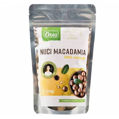 Nuci macadamia raw 250g - Obio