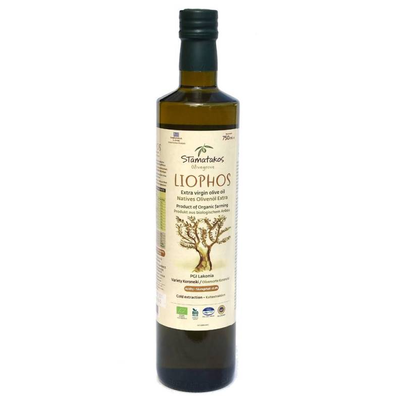 Ulei de masline extravirgin Liophos, calitate superioara, eco-bio