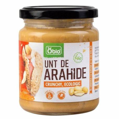 UNT DE ARAHIDE CRUNCHY BIO 250g, OBIO