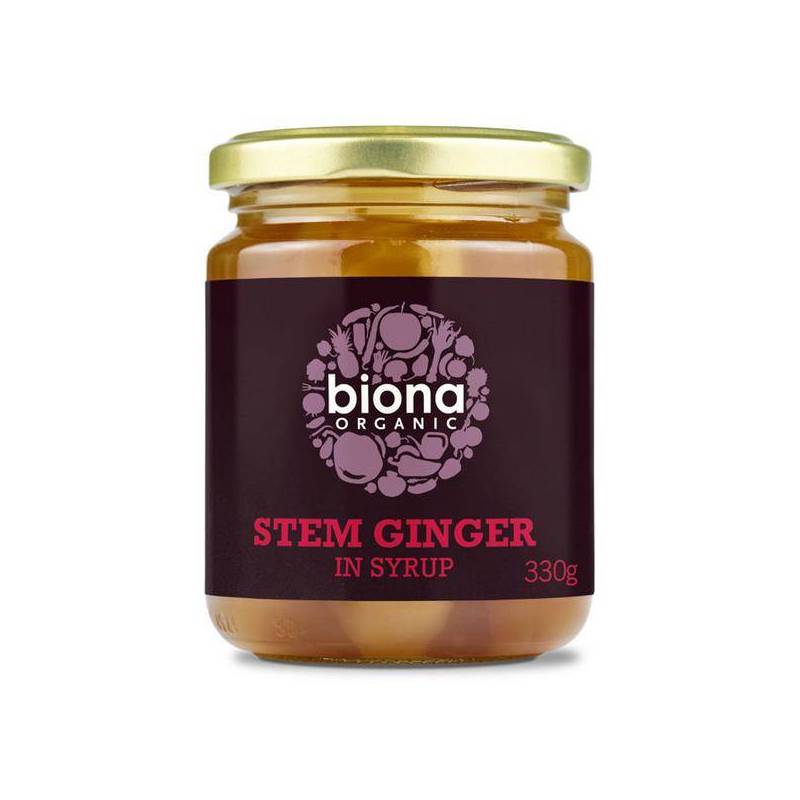 Ghimbir cubulete in sirop eco-bio 330g Biona
