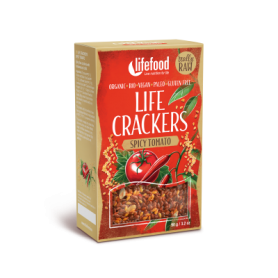 Crackers cu chilli si rosii raw eco-bio 90g - Lifefood