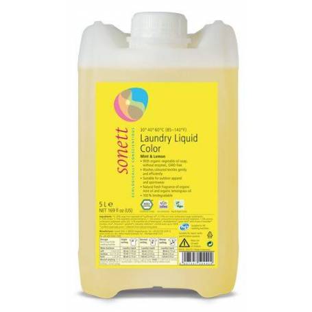 Detergent ecologic lichid pt. rufe colorate 5L - Sonett