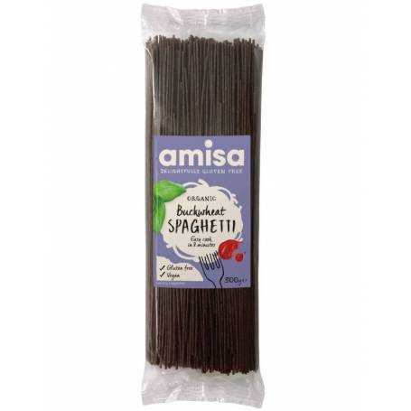 Spaghetti din hrisca fara gluten eco-bio 500g - Amisa