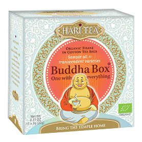 Ceai premium - Budha Box - cutie cu toate cele 11 ceaiuri Hari Tea eco-bio 11dz