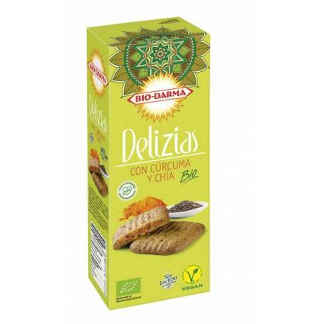 Biscuiti din ovaz cu turmeric si chia ECO-BIO 125g Bio Darma