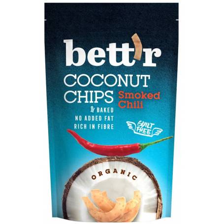 Chips de cocos cu chilli eco-bio 70g - Bettr
