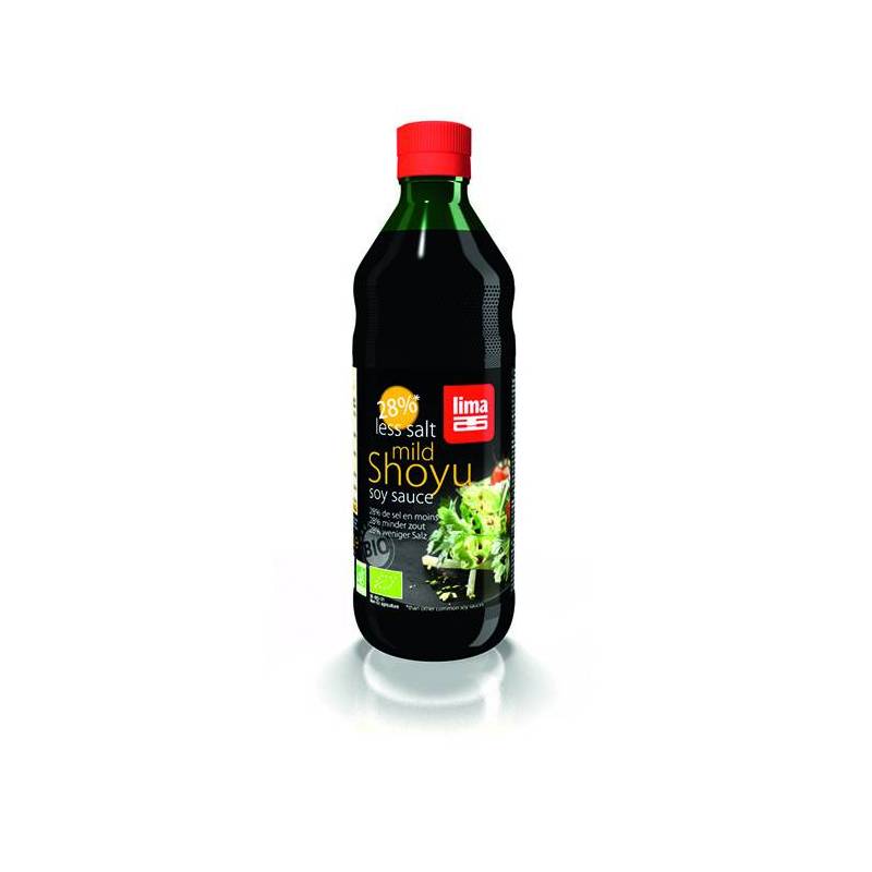 Sos de soia Shoyu eco-bio cu continut redus de sare 250ml - Lima
