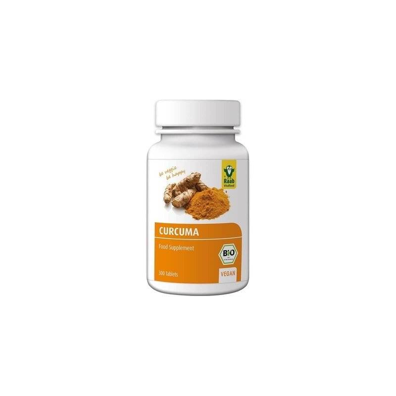 TURMERIC (CURCUMA) BIO 300mg, 300 TABLETE VEGANE, Raab