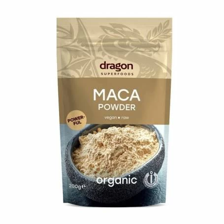 Maca pulbere raw eco-bio 200g - Dragon Superfoods