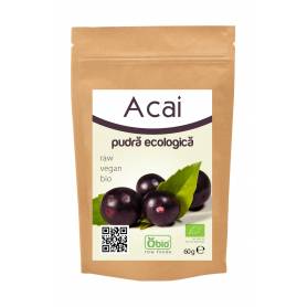 Acai pulbere raw bio 60g - OBio