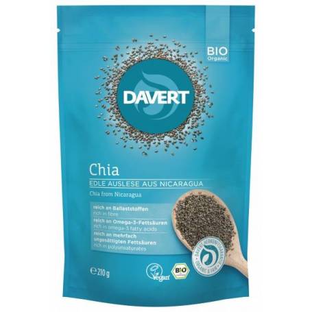 Seminte de chia premium, eco-bio, 210g - DAVERT