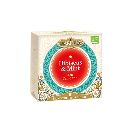 Ceai premium- New Sensation - hibiscus si menta eco-bio 10dz - Hari Tea