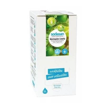 Balsam bio pentru rufe cu Lime, 5L, Sodasan