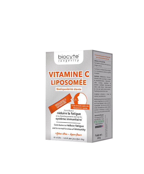 Vitamina c lipozomala 250mg, 10 plicuri - biocyte