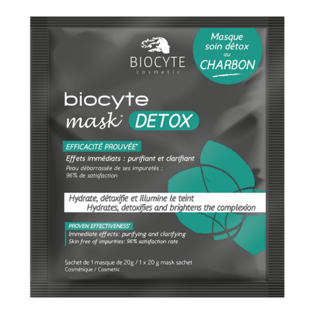 MASCA DETOXIFIANTA CU CARBUNE 20 GRAME - BIOCYTE