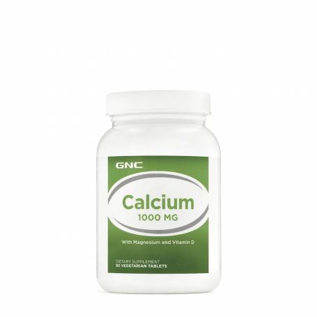 CALCIU 1000 MG, CU MAGNEZIU SI VITAMINA D, 120 TABLETE, - GNC