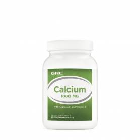 CALCIU 1000 MG, CU MAGNEZIU SI VITAMINA D, 120 TABLETE, - GNC